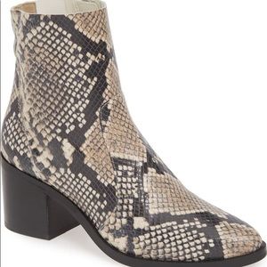 Snake Skin Booties